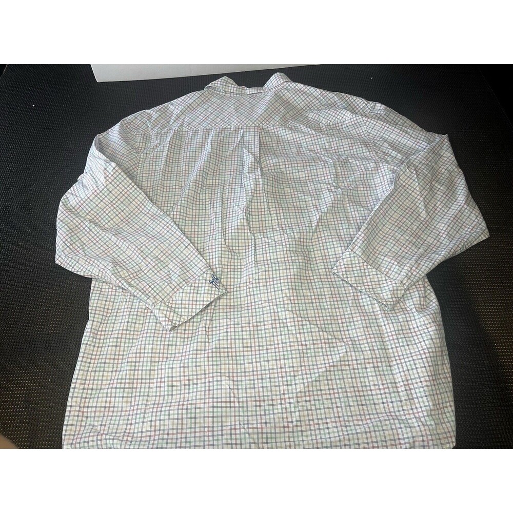 AFTCO Guy Harvey Shirt Mens 2XL Multicolor Plaid Long Sleeve Button‎ Down Shirt - Picture 5 of 5
